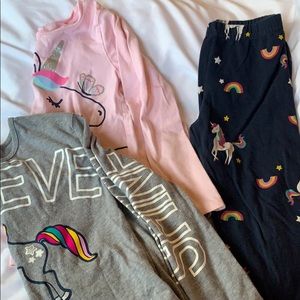 Unicorn shirts & leggings